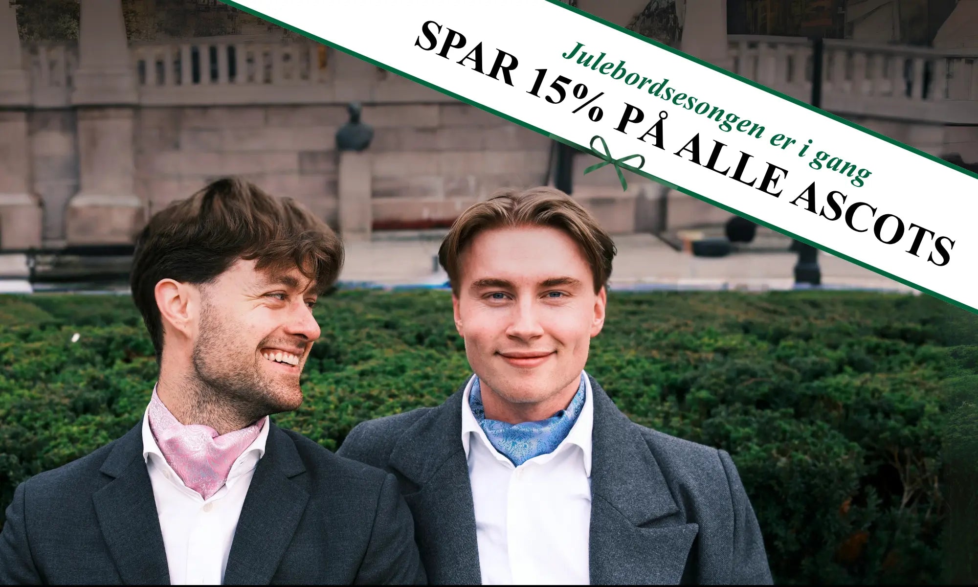 Banner for julebordskampanje av ascots